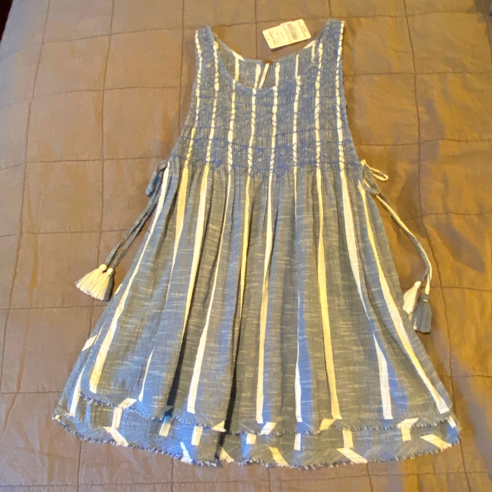 NWT Free People tunic tie side top beach cover-up size XS